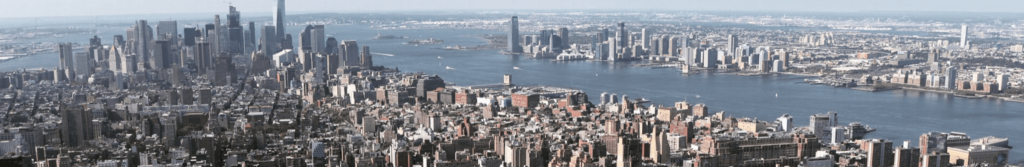 Aerial view of New York City