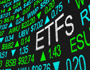 ETFs Exchange Traded Funds Stock Market Investment in 3d Illustration