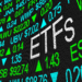 ETFs Exchange Traded Funds Stock Market Investment in 3d Illustration